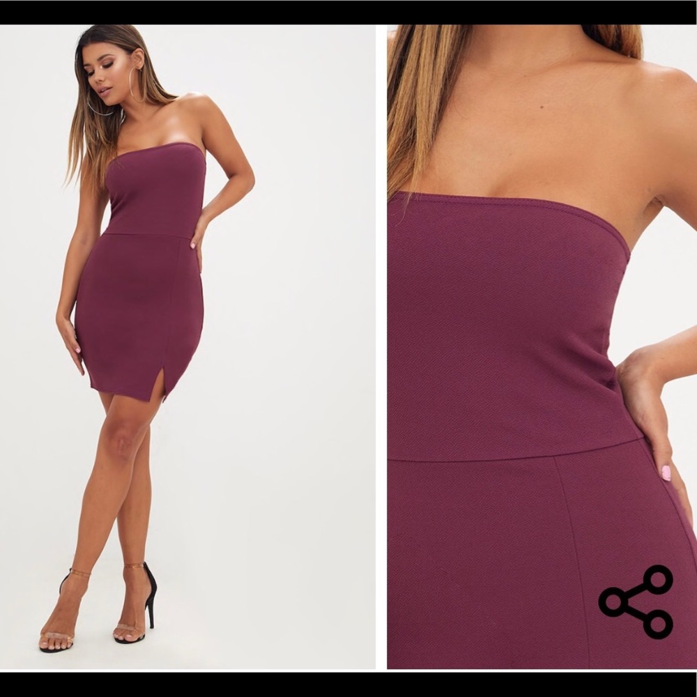 NWT Split bandeau dress
